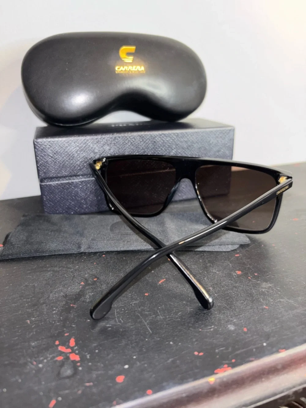 Carera 172/N/S Black Sunglasses and Case NWT - Picture 2 of 5